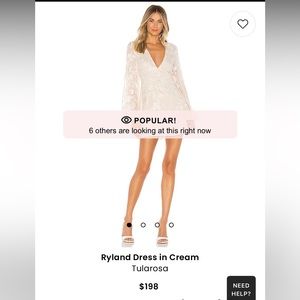 Revolve x Tularosa Ryland Dress in Cream